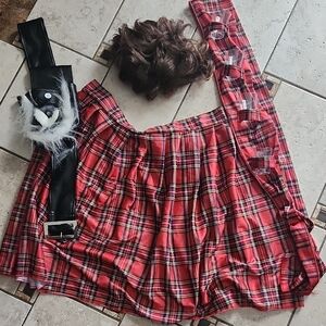 Men's Drunken Scottish Highlander Halloween Custume With Accessories